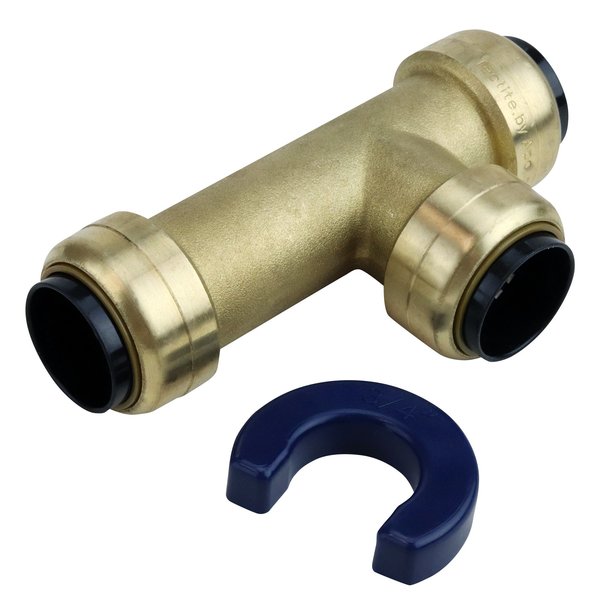 Tectite By Apollo 3/4 in. Brass Push-To-Connect Slip Tee Fitting FSBT34SL
